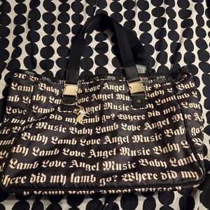 Stylish Black and Cream Tote Bag